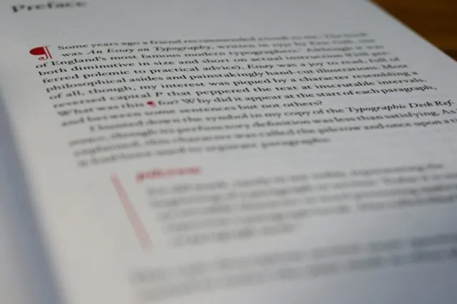 Photo common proofreading and editing mistakes